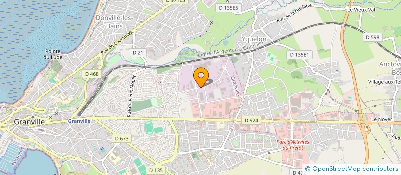 localisation de l'entreprise MONSIEUR FRANCK GODELLE  GRANVILLE