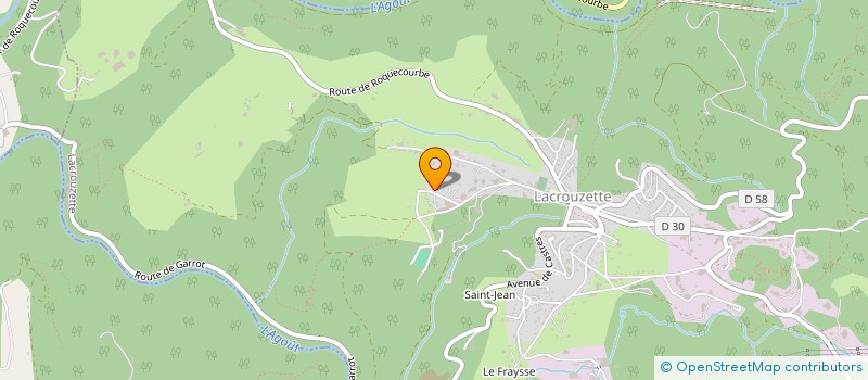 localisation de l'entreprise MONSIEUR FRANCK GODFRIN  LACROUZETTE