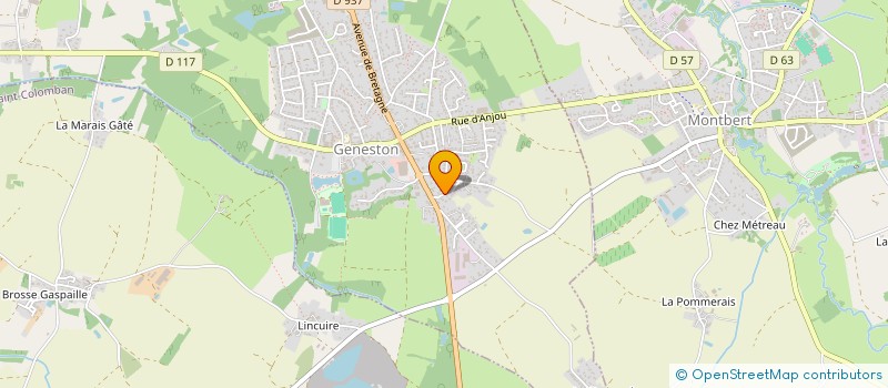 localisation de l'entreprise MONSIEUR FRANCK GODOF  GENESTON