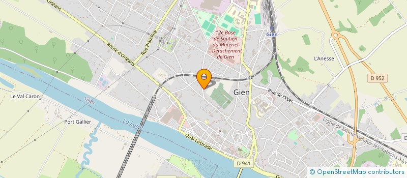 localisation de l'entreprise MONSIEUR FRANCK GODON  GIEN