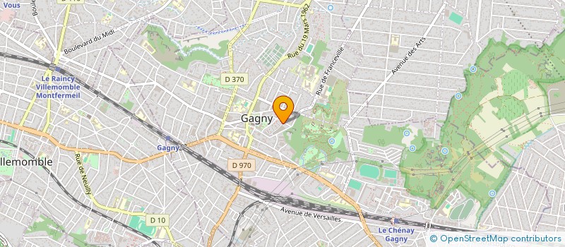 localisation de l'entreprise MONSIEUR FRANCK GOEURY à GAGNY