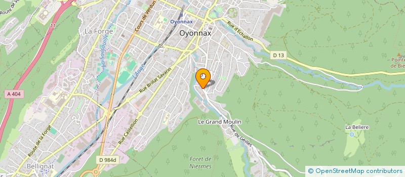 localisation de l'entreprise MONSIEUR FRANCK GOISSET à OYONNAX