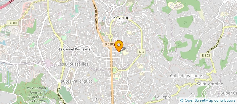 localisation de l'entreprise MONSIEUR FRANCK GOLLIOT à LE CANNET