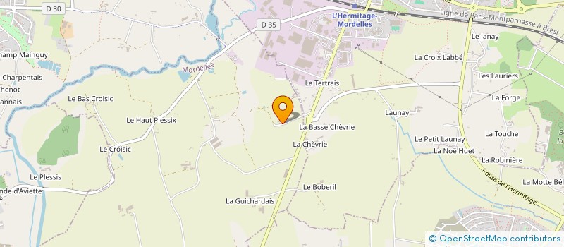 localisation de l'entreprise MONSIEUR FRANCK GORIAUX  MORDELLES