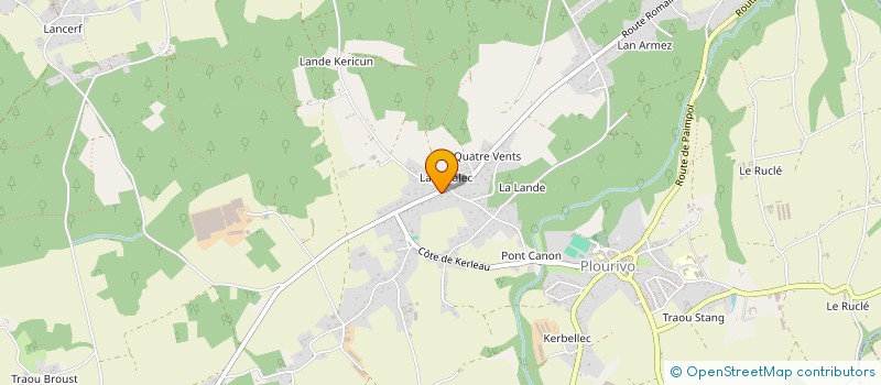 localisation de l'entreprise MONSIEUR FRANCK GOULEVANT  PLOURIVO