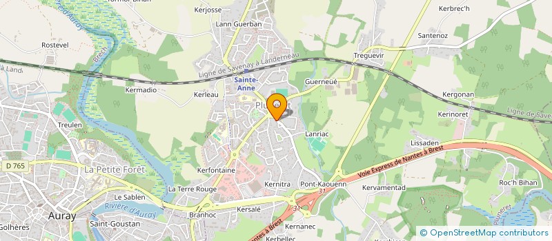 localisation de l'entreprise MONSIEUR FRANCK GOURIN à AURAY