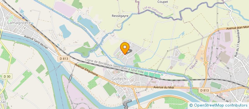 localisation de l'entreprise MONSIEUR FRANCK GOUWY  GOLFECH