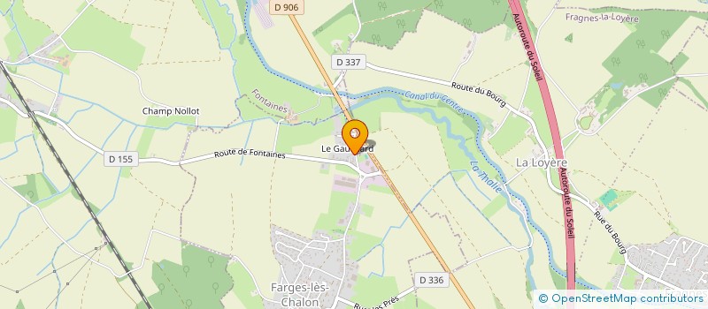 localisation de l'entreprise MONSIEUR FRANCK GRAVALLON  FARGES-LES-CHALON