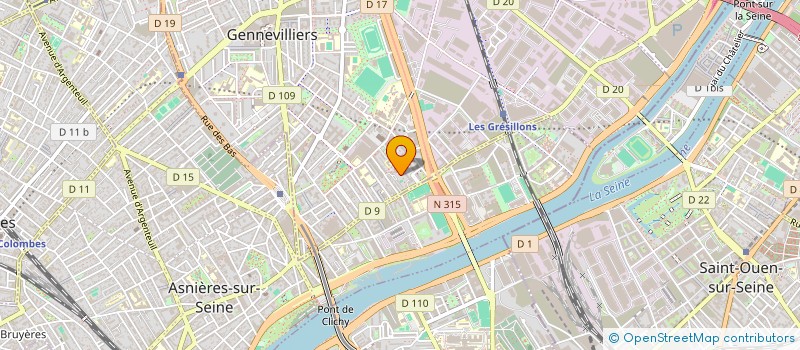 localisation de l'entreprise MONSIEUR FRANCK GREBE à GENNEVILLIERS