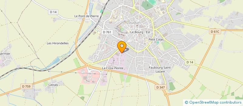 localisation de l'entreprise MONSIEUR FRANCK GRESSIER MONARD  LOUDUN