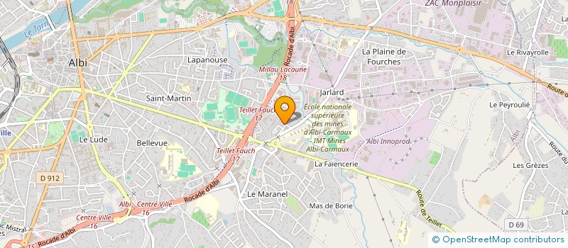 localisation de l'entreprise MONSIEUR FRANCK GREZES à ALBI