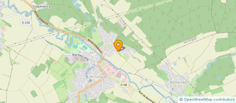 localisation de l'entreprise MONSIEUR FRANCK GRIENENBERGER  HIRSINGUE