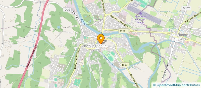 localisation de l'entreprise MONSIEUR FRANCK GRIL  AIRE-SUR-L'ADOUR