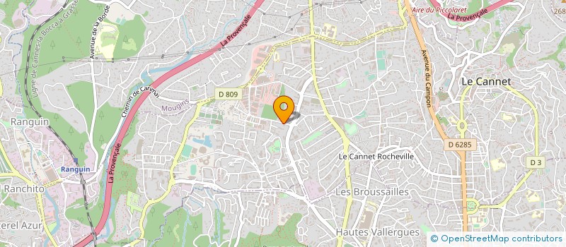 localisation de l'entreprise MONSIEUR FRANCK GRILLI à LE CANNET