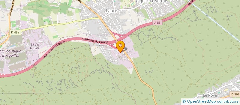 localisation de l'entreprise MONSIEUR FRANCK GRIMAUD  LE ROVE