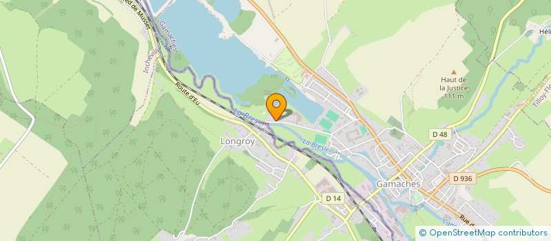 localisation de l'entreprise MONSIEUR FRANCK GROSJEAN  GAMACHES