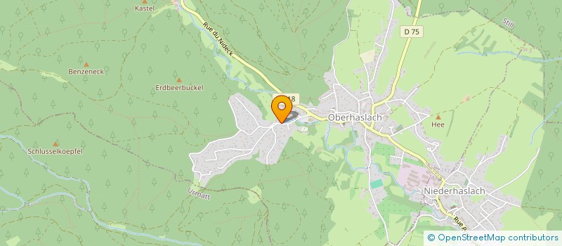 localisation de l'entreprise MONSIEUR FRANCK GRUSSENMEYER  OBERHASLACH