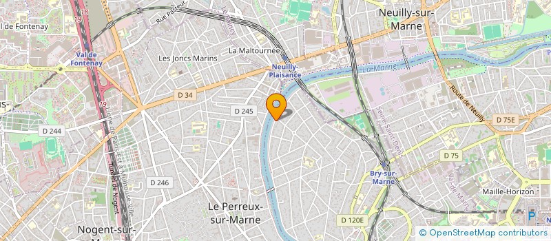 localisation de l'entreprise MONSIEUR FRANCK GUEDJ  BRY-SUR-MARNE