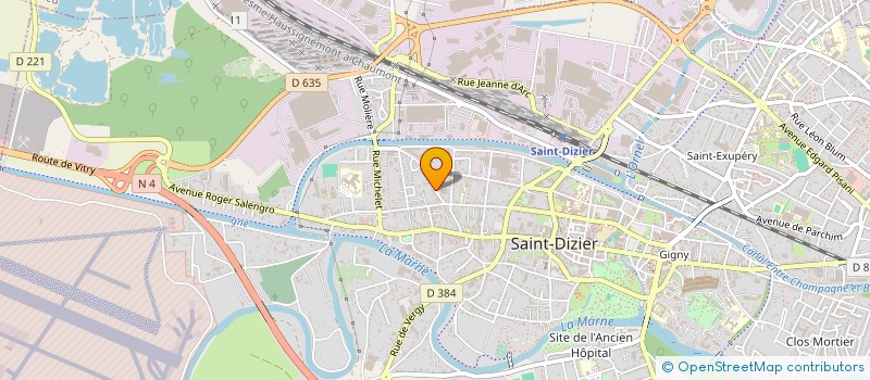 localisation de l'entreprise MONSIEUR FRANCK GUERIN à SAINT-DIZIER
