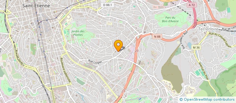 localisation de l'entreprise MONSIEUR FRANCK GUERIN  SAINT-ETIENNE