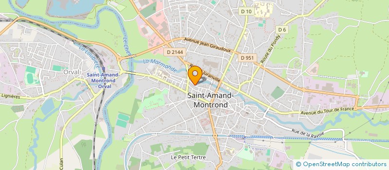 localisation de l'entreprise MONSIEUR FRANCK GUERRHIT  SAINT-AMAND-MONTROND