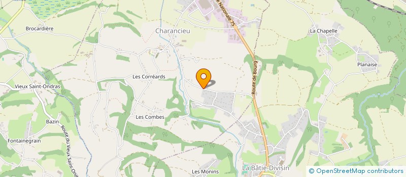 localisation de l'entreprise MONSIEUR FRANCK GUETAT  CHARANCIEU