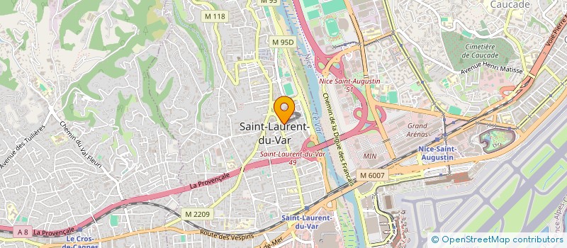 localisation de l'entreprise MONSIEUR FRANCK GUICHET  SAINT-LAURENT-DU-VAR