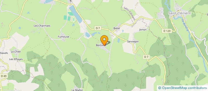 localisation de l'entreprise MONSIEUR FRANCK GUILLEMET à LE MAYET-DE-MONTAGNE