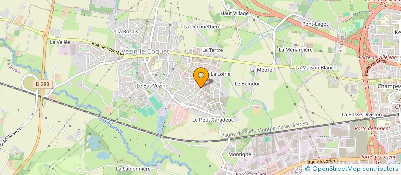 localisation de l'entreprise MONSIEUR FRANCK GUILLEMOT  VEZIN-LE-COQUET