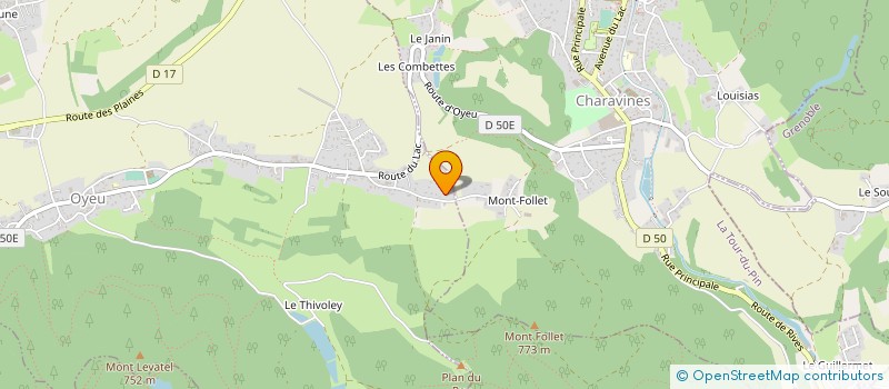 localisation de l'entreprise MONSIEUR FRANCK GUILLERMIN à OYEU