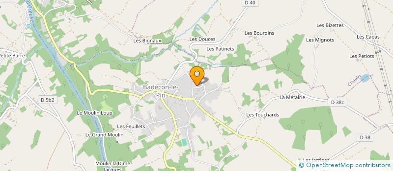 localisation de l'entreprise MONSIEUR FRANCK GUION à BADECON-LE-PIN