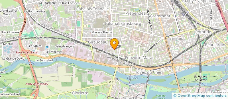localisation de l'entreprise MONSIEUR FRANCK GUIONNIERE à TOURS