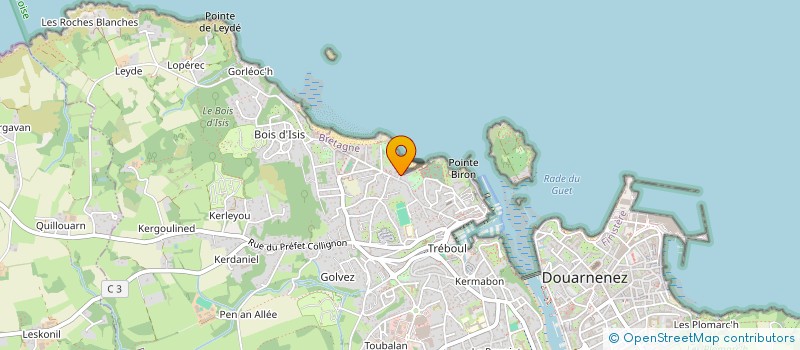 localisation de l'entreprise MONSIEUR FRANCK GUYOMAR  DOUARNENEZ