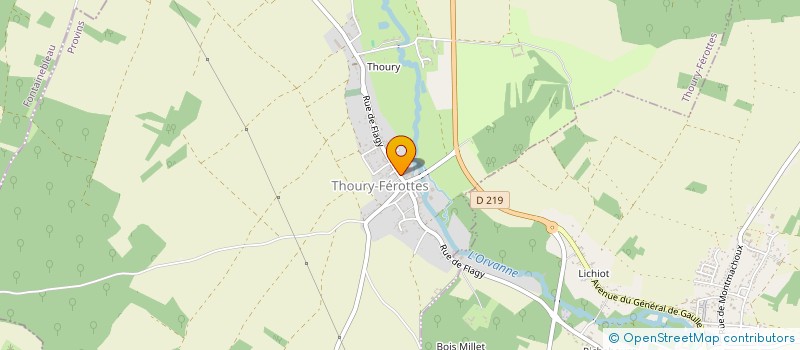 localisation de l'entreprise MONSIEUR FRANCK HABERT  THOURY-FEROTTES