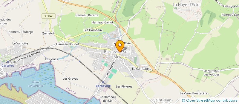 localisation de l'entreprise MONSIEUR FRANCK HACHET  BARNEVILLE-CARTERET