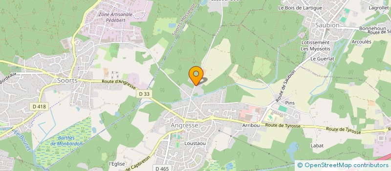 localisation de l'entreprise MONSIEUR FRANCK HAIZE  ANGRESSE