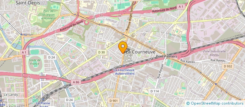 localisation de l'entreprise MONSIEUR FRANCK HALIMI à LA COURNEUVE