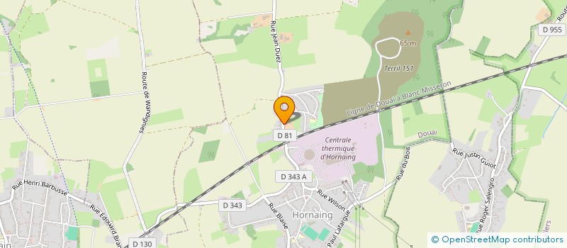 localisation de l'entreprise MONSIEUR FRANCK HALLUIN  HORNAING