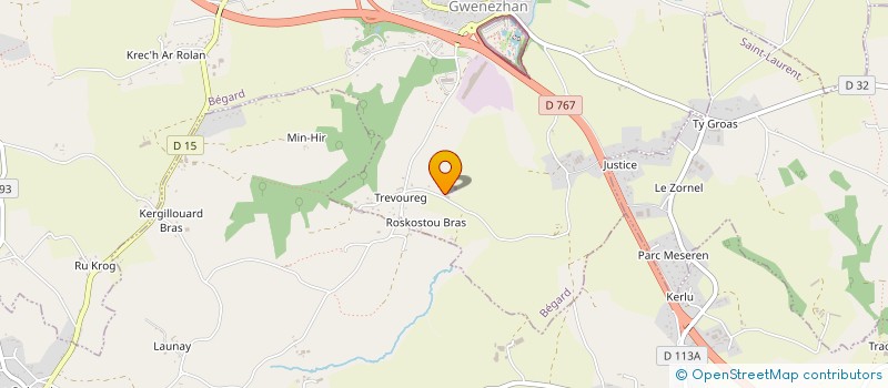 localisation de l'entreprise MONSIEUR FRANCK HARDY à BEGARD