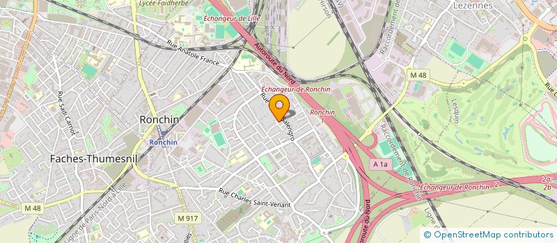 localisation de l'entreprise MONSIEUR FRANCK HASHEMI-GEHOUGHANI  RONCHIN