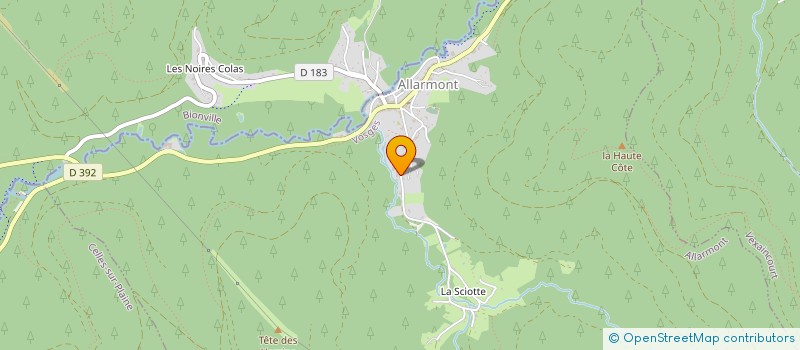 localisation de l'entreprise MONSIEUR FRANCK HAYE  ALLARMONT