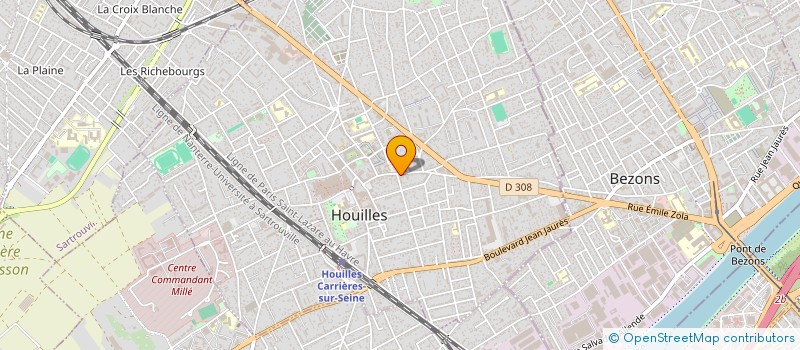 localisation de l'entreprise MONSIEUR FRANCK HELAINE à HOUILLES