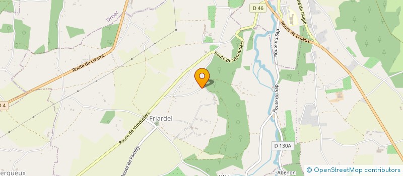 localisation de l'entreprise MONSIEUR FRANCK HELIE  LA VESPIERE-FRIARDEL