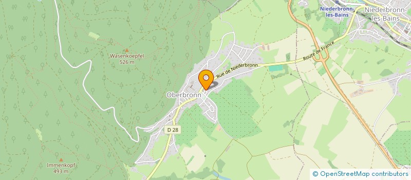 localisation de l'entreprise MONSIEUR FRANCK HELL  OBERBRONN