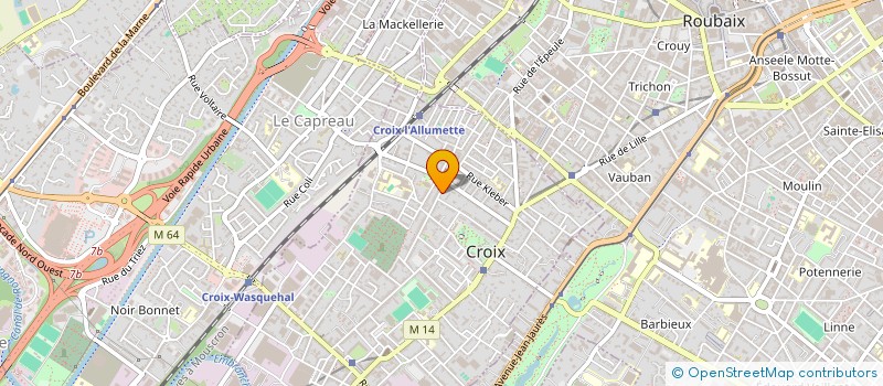 localisation de l'entreprise MONSIEUR FRANCK HENRY à CROIX