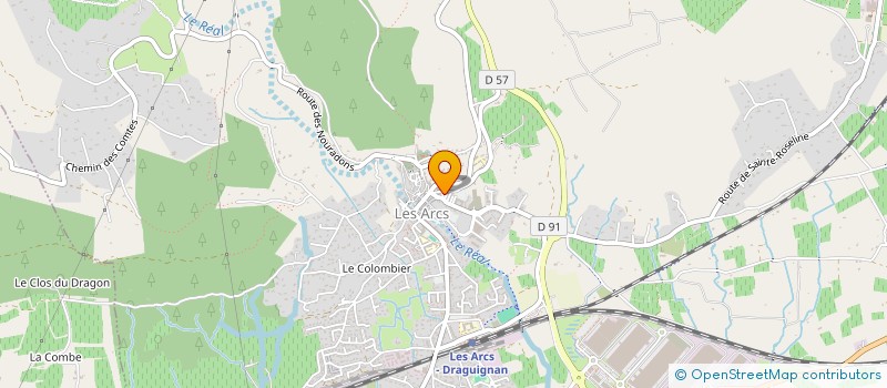 localisation de l'entreprise MONSIEUR FRANCK HERET  LES ARCS