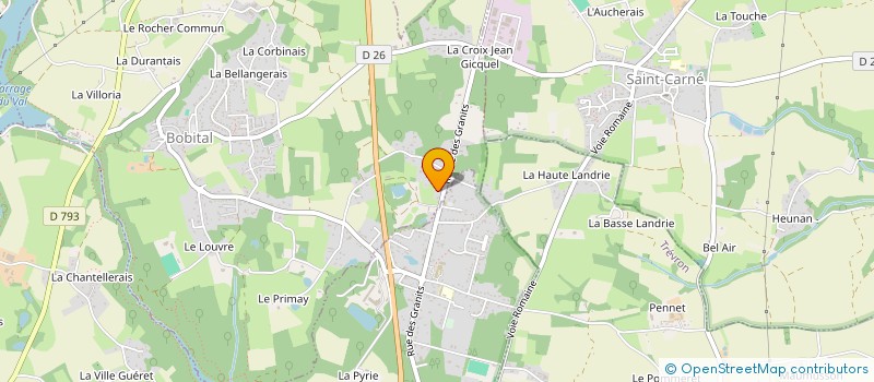 localisation de l'entreprise MONSIEUR FRANCK HERVOIR-DUZAN  BOBITAL