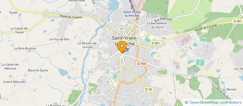 localisation de l'entreprise MONSIEUR FRANCK HERVY à SAINT-YRIEIX-LA-PERCHE