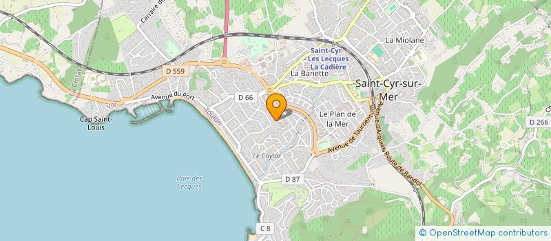 localisation de l'entreprise MONSIEUR FRANCK HILLAIRE à SAINT-CYR-SUR-MER