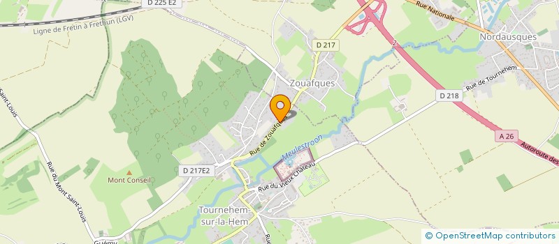 localisation de l'entreprise MONSIEUR FRANCK HIRAUT  TOURNEHEM-SUR-LA-HEM